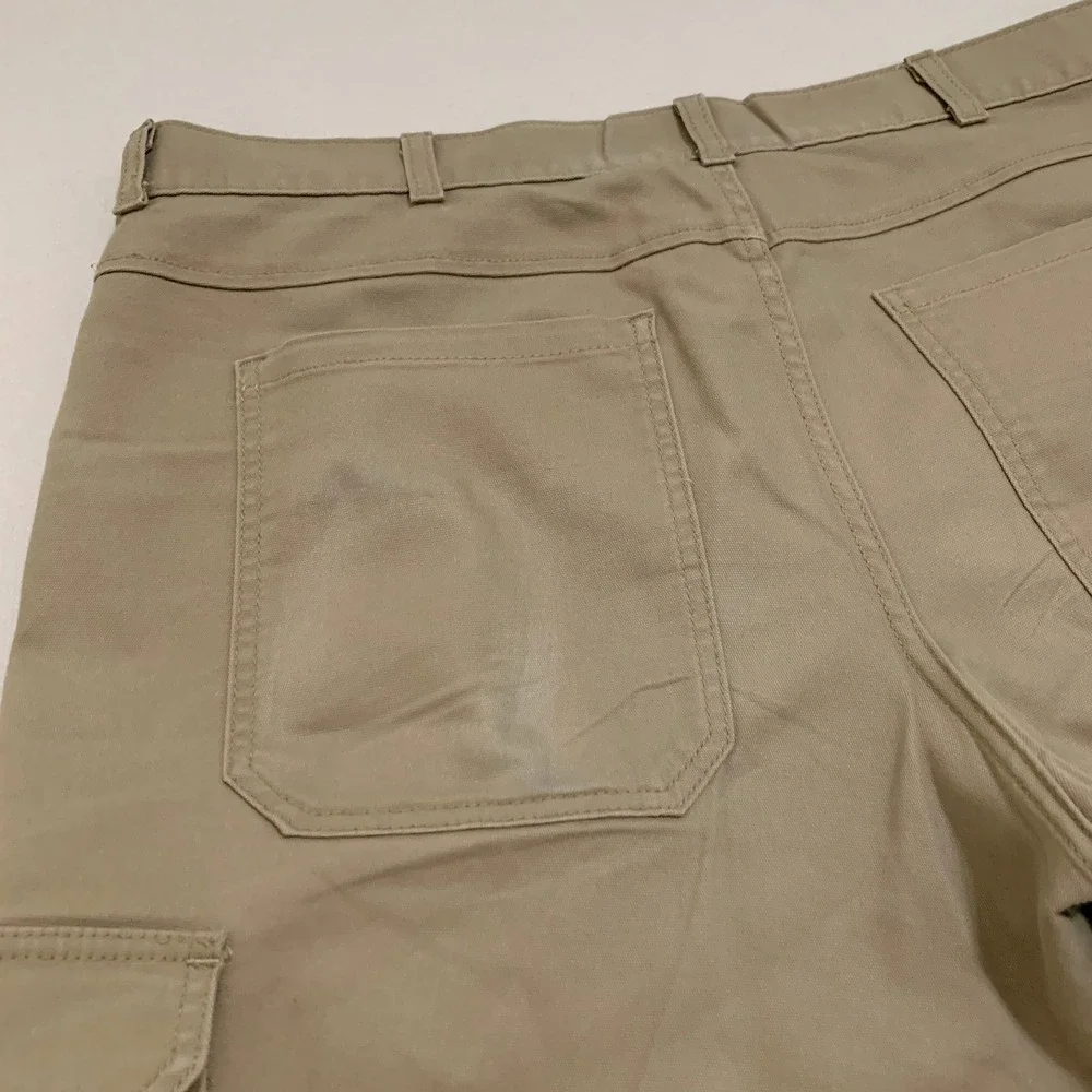 The North Face 11-inch Cargo Shorts Men's 40 Khaki Cotton Canvas Outdoor Utility